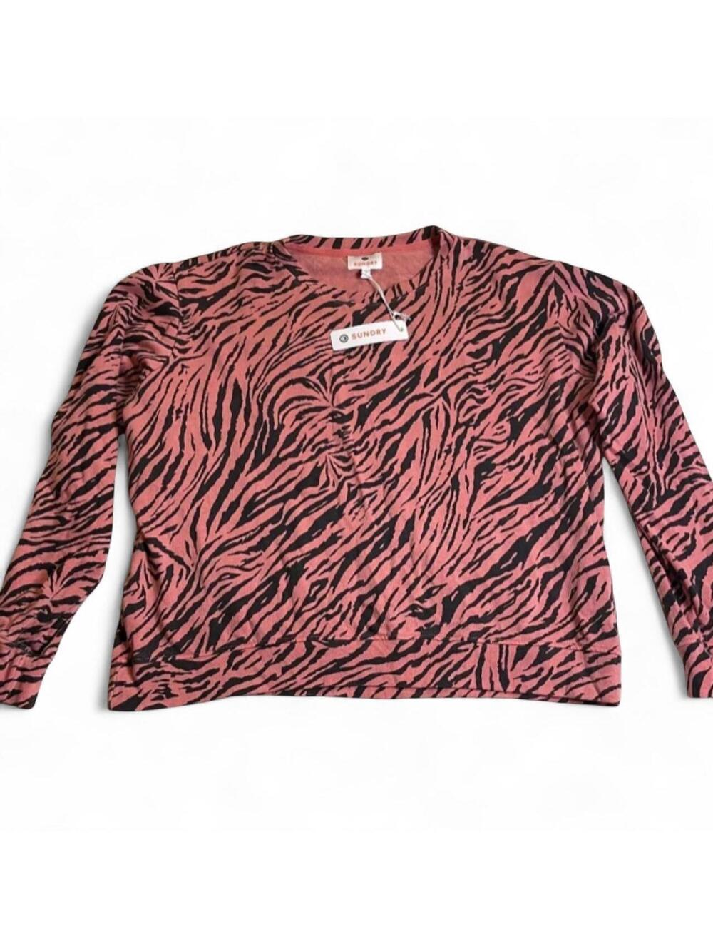Sundry Women's Pink and Multi Sweatshirt